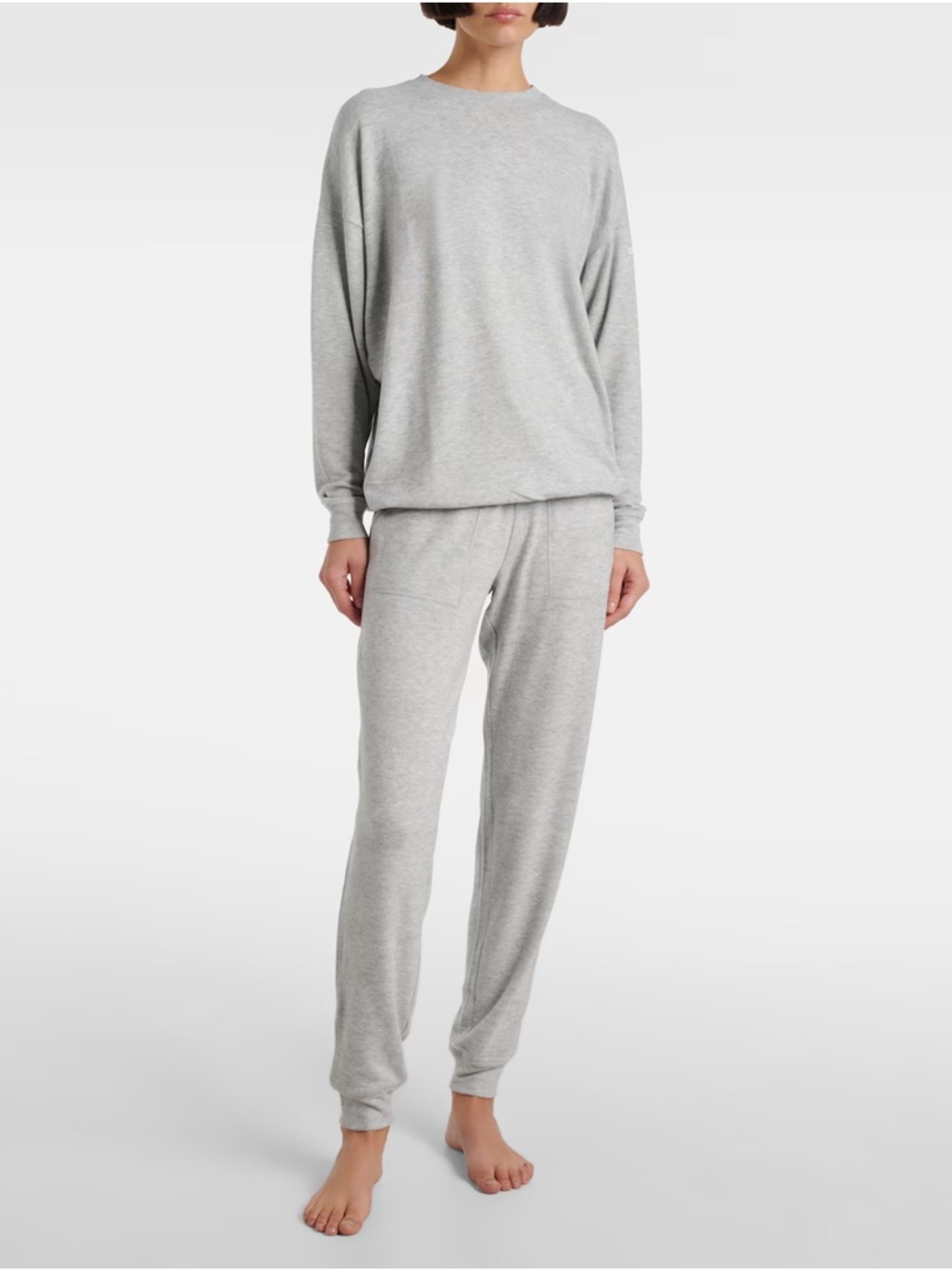 ALO Yoga Soho Sweatpants Dove Grey Heather